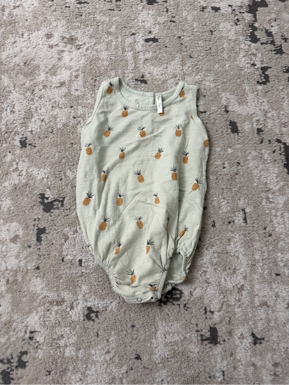 Rylee + Cru Baby Green Pineapple One Piece Size 12-18 Months